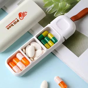 Mini Pastillero Portátil Pequeño Contenedor Para Medicamentos