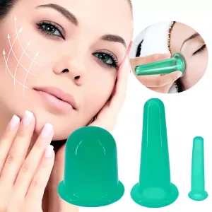 Juego de Ventosas de Silicona para Masaje con Ventosas al Vacío