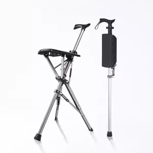 Bastón con Asiento Silla Bastón Plegable