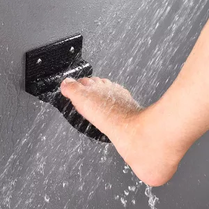 Reposapiés para Ducha Reposapiés Antideslizante con Pedal