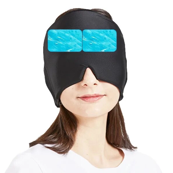 gorro para las migrañas, gorro para el dolor de cabeza, gorro para la migraña, gorro para aliviar la migraña, gorro de hielo, gorro de gel