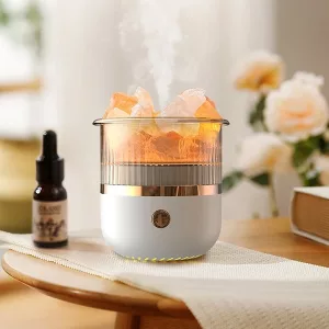 Humidificador, difusor de aceites esenciales, difusor de aroma, humidificador de aire, humidificador de sal, humidificador USB, humidificador de cristal, difusor de sal, difusor de aceite de aromaterapia