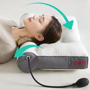 almohada ortopédica, almohada ajustable, almohada hinchable, almohada para el dolor de cuello, almohada de apoyo para el cuello, almohada cervical