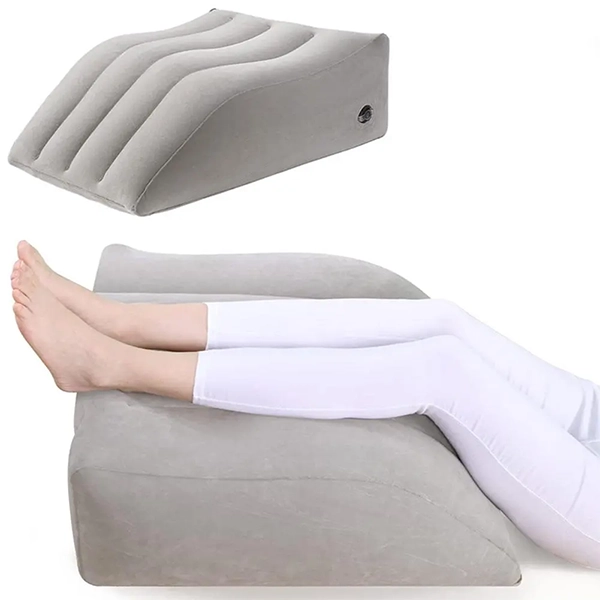Almohada de cuña, almohada de elevación de piernas, almohada de cuña para piernas, cojín de cuña, almohada de cuña inflable