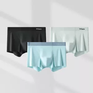 ropa interior masculina, ropa interior sin costuras, bóxer masculino, bóxer sin costuras, ropa interior de seda ice