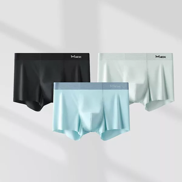 ropa interior masculina, ropa interior sin costuras, bóxer masculino, bóxer sin costuras, ropa interior de seda ice