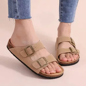 sandalias, chanclas, sandalias de corcho, chanclas planas, chanclas de corcho, chanclas antideslizantes, sandalias antideslizantes