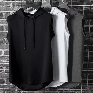 Camiseta sin mangas, sudadera sin mangas, camiseta de gimnasia, camiseta de entrenamiento, camiseta deportiva, camiseta con capucha, camiseta de fitness