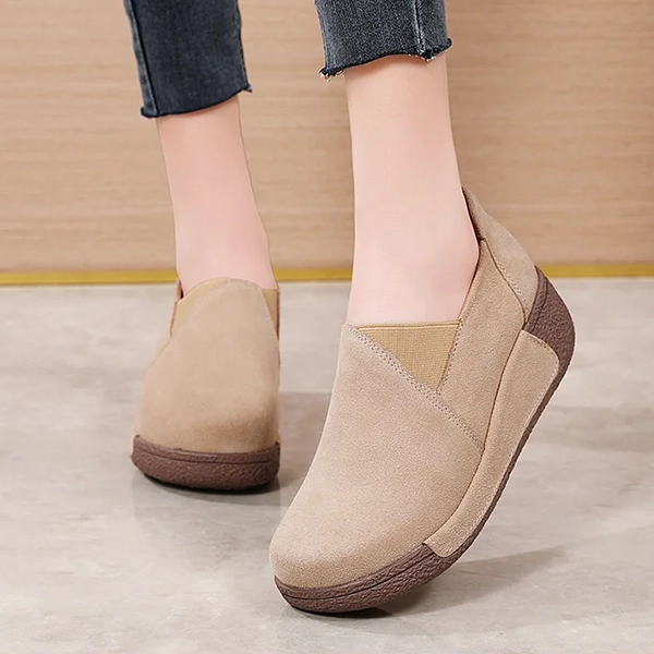 mocasines de mujer, mocasines, zapatos de plataforma, mocasines de plataforma, zapatos slip on, zapatos de piel de ante