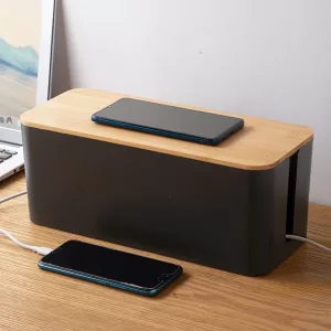 caja organizadora de cables, organizador de cables, organizador de cables, caja de almacenamiento de cables, caja ordenadora de cables