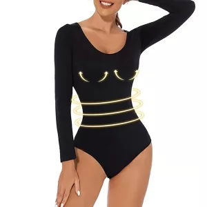 body, fajas, body de manga larga, moldeador de cuerpo, control de barriga, body de compresión