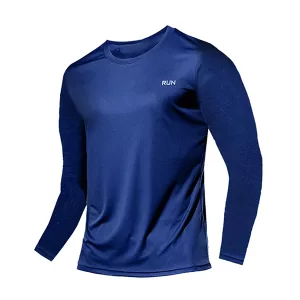camiseta de gimnasia, camiseta deportiva, manga larga hombre