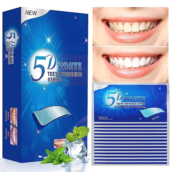Tiras blanqueadoras de dientes, tiras blanqueadoras de dientes 5d