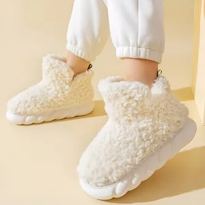 Botines de Pantufla de Felpa Cálidos para Casa