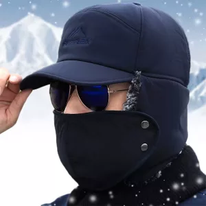 Gorra de Béisbol de Invierno con Cubierta para la Cara