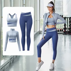 Conjunto de 3 piezas Ropa de Fitness para Mujer
