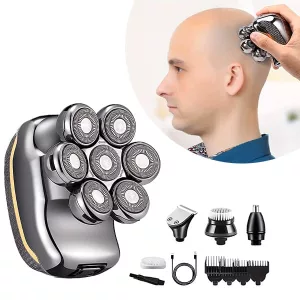 Afeitadora Recargable para Cabeza 6 en 1 para Hombre Calvo