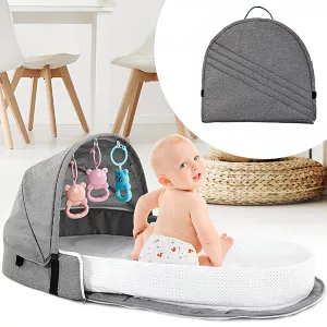Nido Plegable para Bebé Cuna Portátil con Red