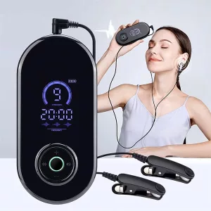 Dispositivo de Ayuda para Dormir con Clip de Microcorriente en el Oído