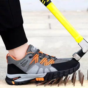 Botas de Trabajo de Tobillo con Punta de Acero Zapatos de Seguridad