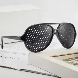 pinhole glasses, anti fatigue glasses, vision improvement glasses