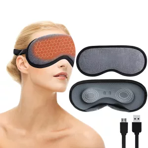heated eye mask, warm eye mask, steam eye mask, electric eye mask, heated sleep mask