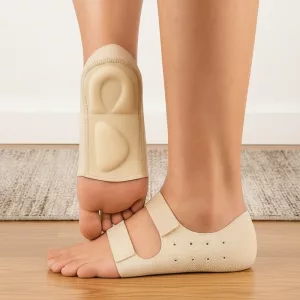 1 Par de Protectores de Talón Almohadillas Antigolpes para Fascitis Plantar