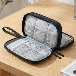 Estuche impermeable compacto para viaje y organizador de cables