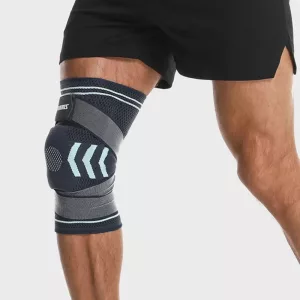 Faja de soporte para rodilla manga de compresión con banda en tendón rotuliano