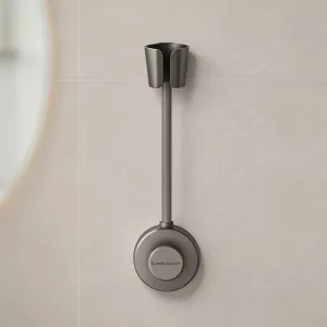 Soporte de baño con ventosa para secador de pelo