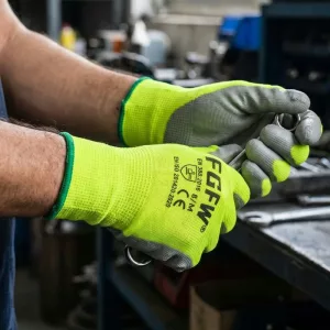10 pares de guantes de trabajo recubiertos