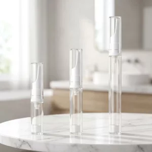 Set de viaje de 3 uds de botellas transparentes con bomba